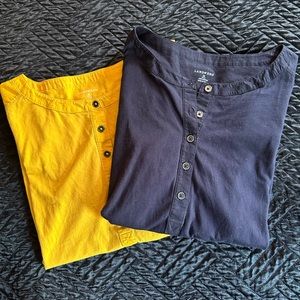 NWOT Land’s End Button Blouses